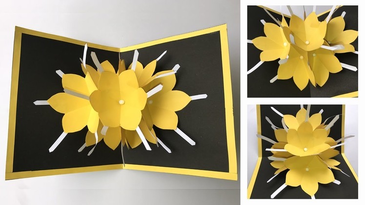 DIY POP UP FLOWER | GIFT CARD | PAPER CRAFT | HANDMADE CRAFT | BY Dots DIY