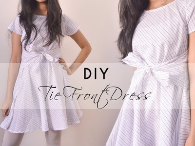 DIY Simple Tie-Front Dress