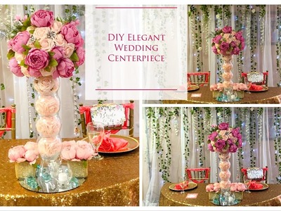 DIY Tall Elegant Wedding Centerpiece | DIY Wedding Centerpieces | DIY Tutorial |DOLLAR TREE!!!