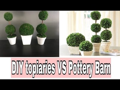 DIY topiaries  VS Pottery Barn | the Busy Mom