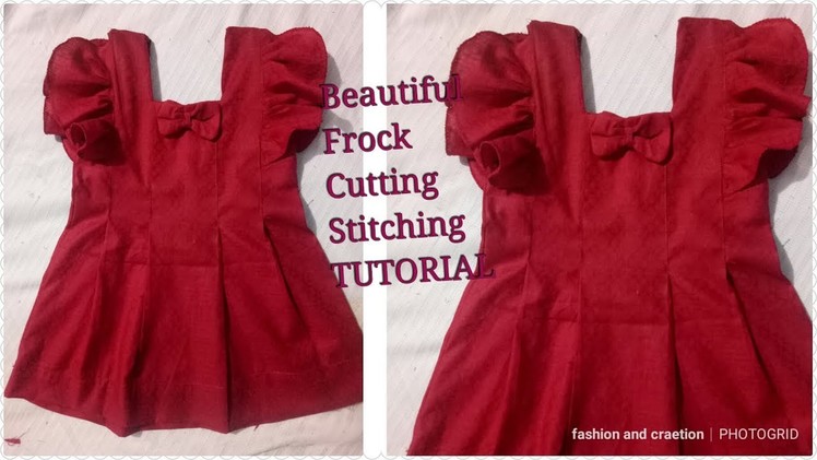 DIY Tunic Top.TUNIC DRESS how to make summer baby frock beautiful baby frock Cutting And Stitching