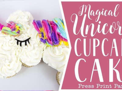 DIY Unicorn Cupcake Cake (EASY to make) - Full tutorial!!