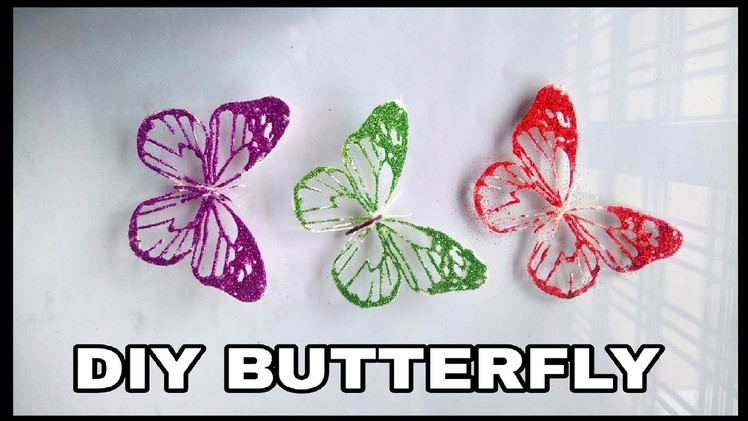 Diy unique Butterfly || Simple diy butterfly || Room decoration craft