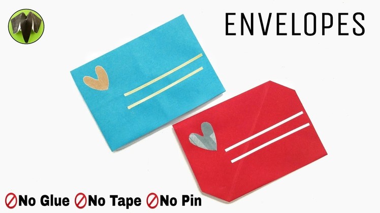Easy 2 Envelopes  with no Glue | Cuts | Tape - DIY Origami Tutorial - 903