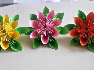 Easy Origami Kusudama Flower | DIY Paper Crafts