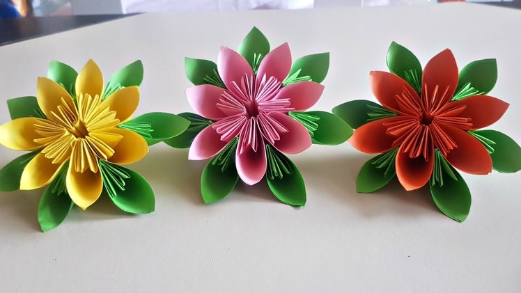 Easy Origami Kusudama Flower | DIY Paper Crafts