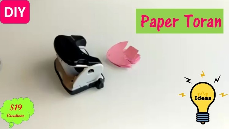 Easy paper crafts | paper door hanging | diy paper flower toran | budget decor ideas with paper