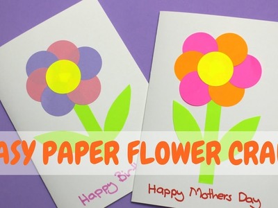 Easy Paper Flower Craft | Mothers Day Craft Idea