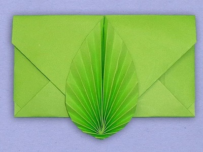 Envelope Making With Color Paper Without Glue Tape & Scissor - DIY Leaf Envelope Easy Tutorial