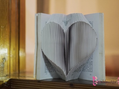 Heart shape book folding idea| Surprise and unique Homemade DIY craft ideas l Hobby Atoz - Official