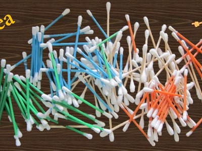 HM Cotton buds craft idea **How to reuse waste cotton buds