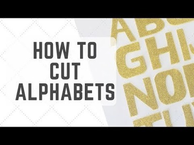 How to cut Alphabets from glitter foam sheet | Basic DIY Glitter letter cutting | Alphabet Cutting