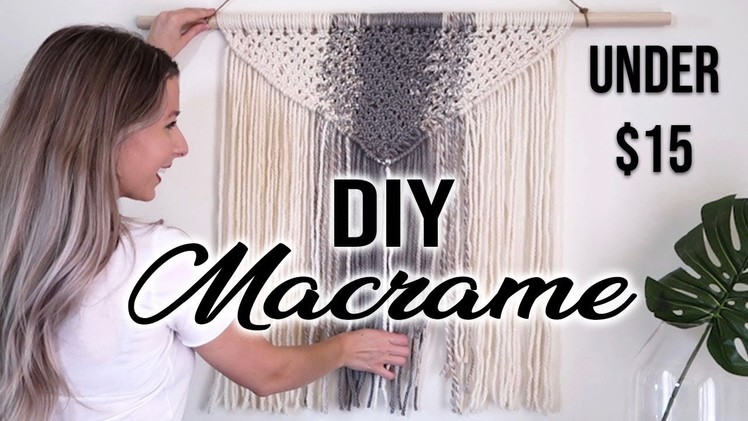 HOW TO: DIY Macrame Wall Hanging | Under $15