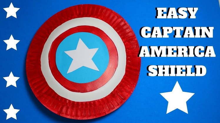 How to Make a Captain America Shield | Paper Plate Craft