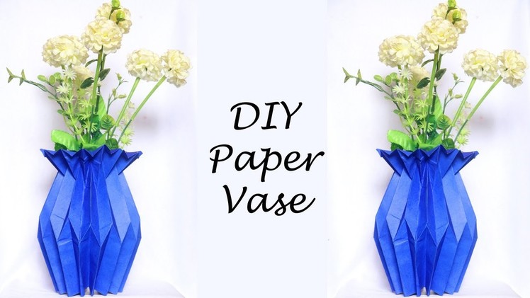 How to Make a Paper Flower Vase | Easy Paper Craft Ideas