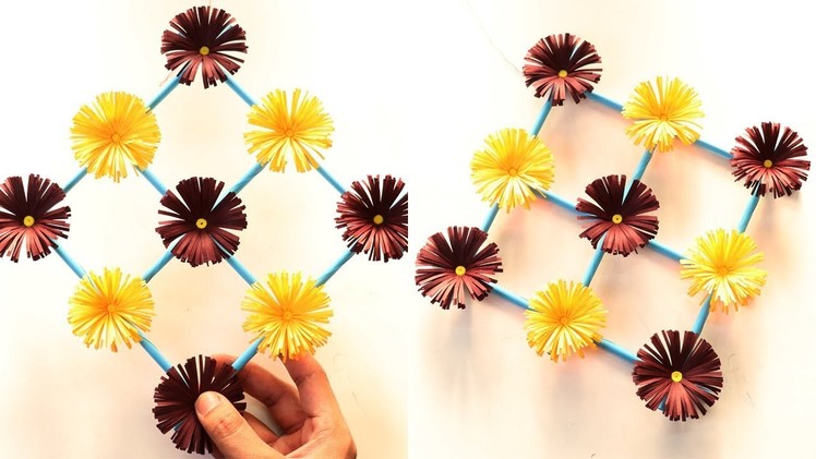 How to Make Paper Flower Wall Hanging – DIY Hanging Flower Tutorial (Wall Decoration Ideas)