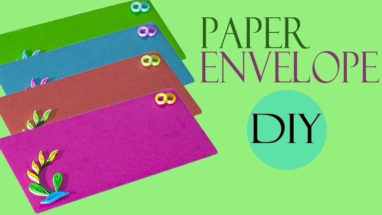 How To Make Paper Quilling Envelope | Handmade Quilled Envelope | Paper Craft | Craft Hacks Video
