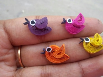 How to make Quilling birds.DIY arts and crafts.best craft idea