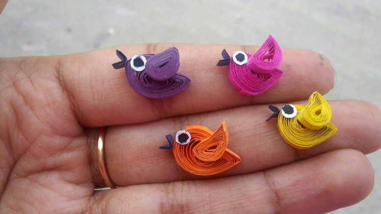 How to make Quilling birds.DIY arts and crafts.best craft idea