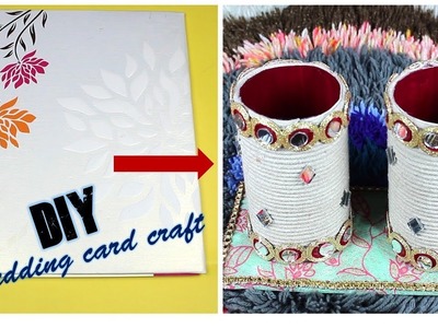 How to reuse old wedding card at home I DIY Best out of waste I Creative Diaries