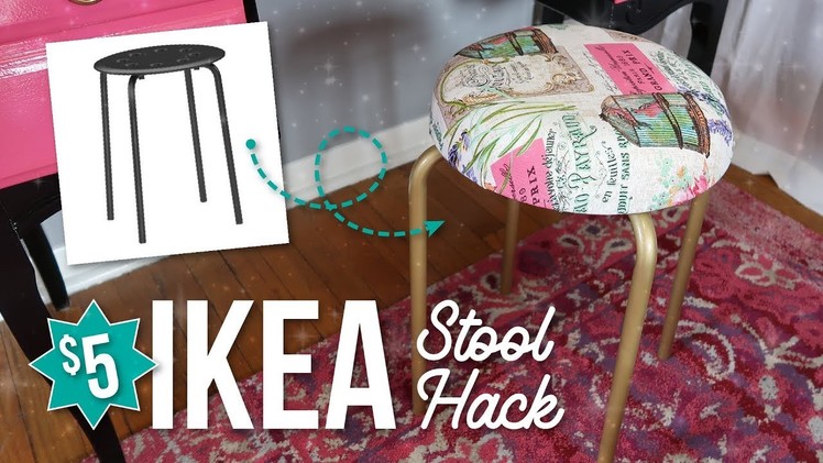 IKEA Marius Stool Hack - CHEAP & EASY DIY