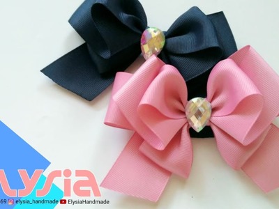 Laço Borboleta Part II ???? Butterfly #Ribbon Bow ???? DIY by Elysia Handmade