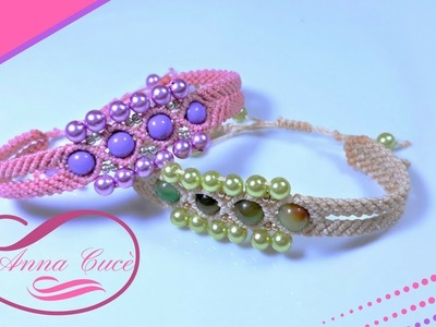 Macrame bracelet tutorial: "TERRYE" - Simple DIY handmade craft