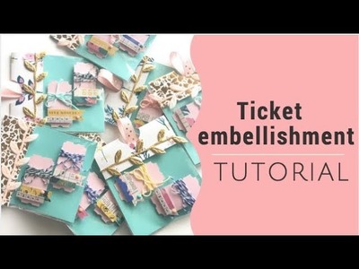 Maggie holmes Embellishments- DIY Ticket tutorial!- happy mail ideas