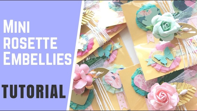Maggie holmes embellishments - DIY Mini crepe paper rosette tutorial