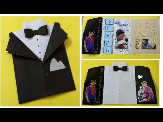 Multi fold DIY suit card idea for Special friend | complete tutorial