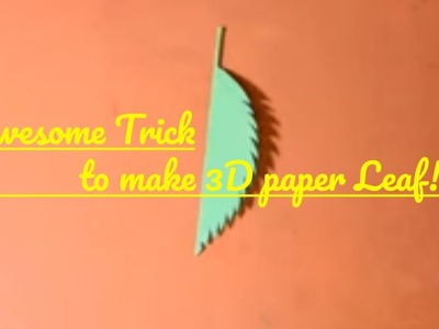 Paper leaf diy design craft making tutorial easy cutting from paper step by step