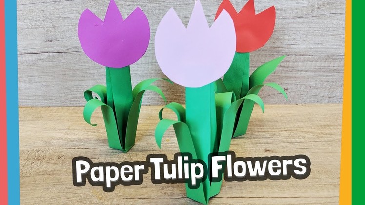 Paper Tulip Craft - very easy to make