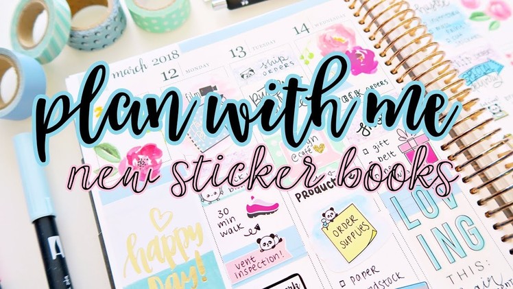 Plan with Me - New Sticker Books from Michaels!