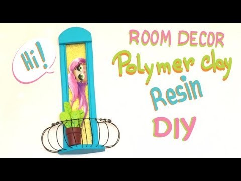 Polymer clay and resin- Tutorial- DIY- Room Decor
