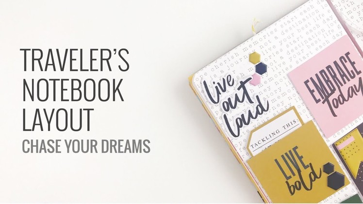 Traveler's Notebook Layout | Feed Your Craft DT Grow Wild Kit