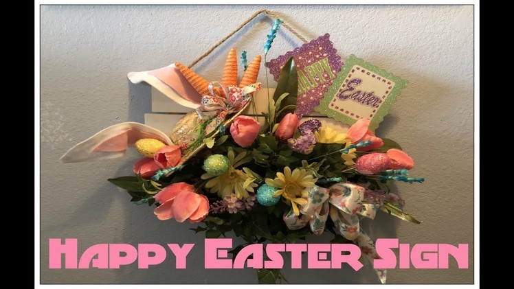 Tricia's Creation: Floral Wall Decor: Happy Easter Sign