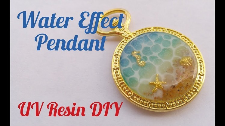 UV Resin Water Effect Pendant DIY