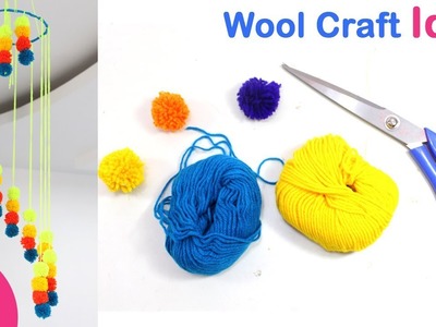 WOOL Craft Idea | DIY Pritty Ceiling Hanging | Craft with Yarn | Sonali Creations