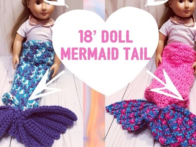 18’ doll mermaid tail (crochet)