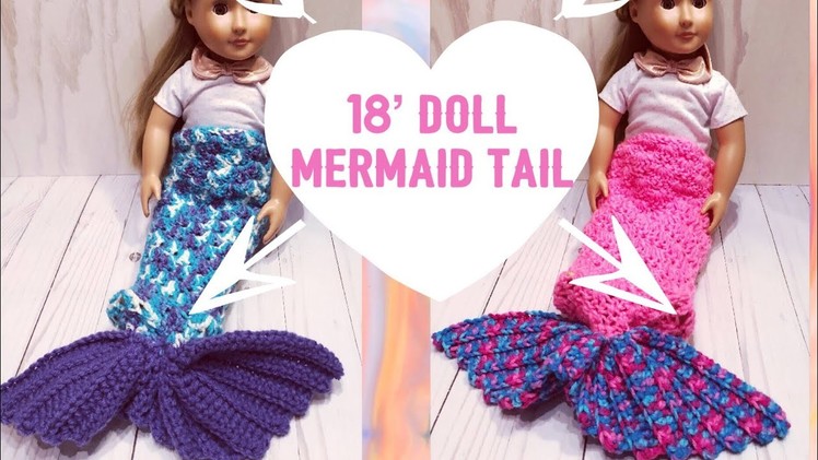 18’ doll mermaid tail (crochet)