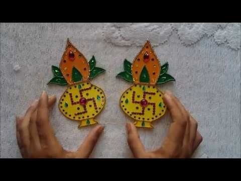 56. How to make kalash | wall sticker