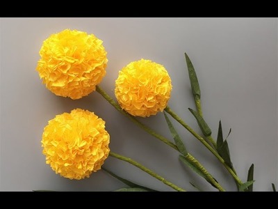 ABC TV | How To Make Billy Buttons Paper Flower From Crepe Paper #1 - Craft Tutorial