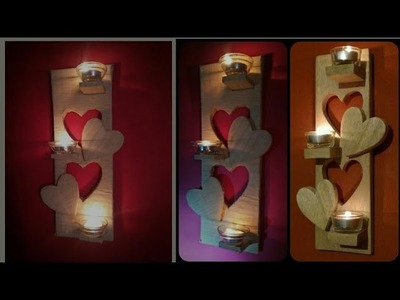 Amazing DIY Home Decor Wall Art using Cardboard | DIY Candle Holder using Cardboard | DIY wall Decor