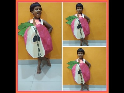 Apple Costume|Apple Fancy Dress Using chart|How to make apple costume at Home