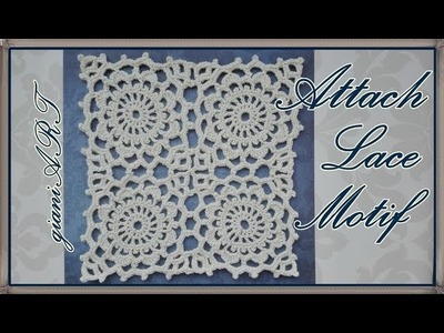 Attach Crochet Victorian Lace Square Motif.PART 2