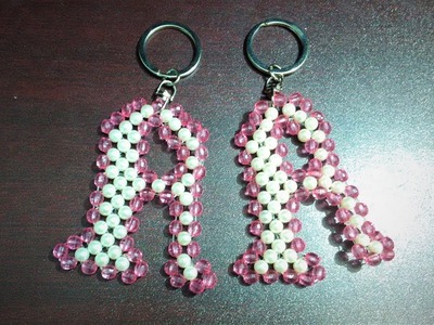 Beaded Alphabet 'A' || Beaded keychain making || How to make key chain with beacd || Craft Making ||