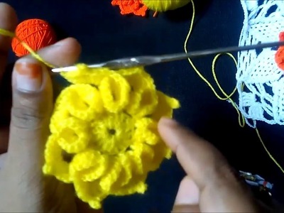 Beautiful Crochet flowers. क्रोशिया बुनाई How to Make crochet flowers design