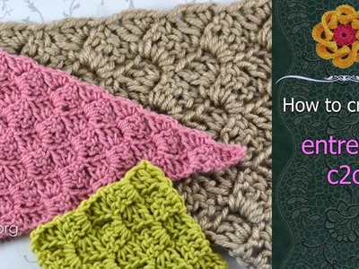 Corner to Corner Crochet Stitch (C2C) • How To Crochet Entrelac • Step by Step Crochet Tutorial