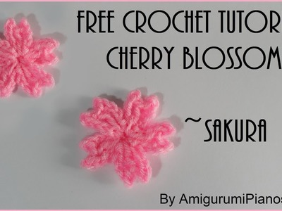 ???? Crochet Cherry Blossom | Sakura Flower Tutorial ???? [with narration]