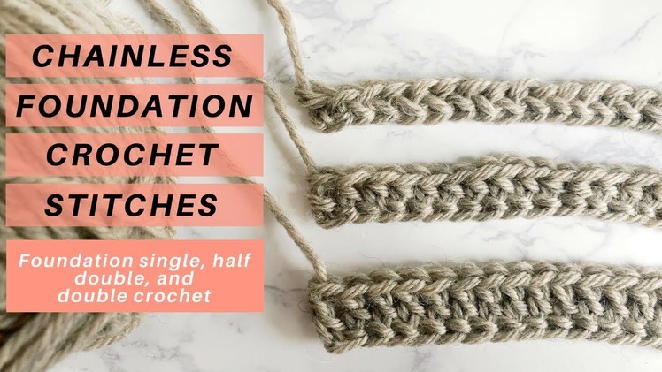 CROCHET LIKE A PRO - How to Make Chainless Foundation Crochet Stitches